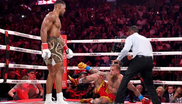‘Anthony Joshua knocks Jake Paul out!’ internet erupts after showdown