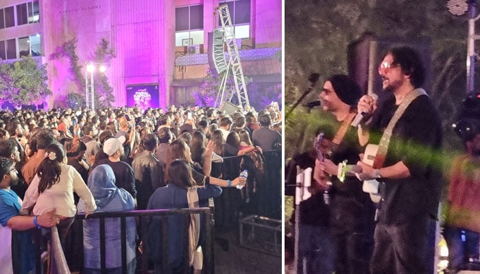 پاپ سنگر فیصل کپاڈیا کی کراچی میں کنسرٹ میں شاندار پرفارمنس