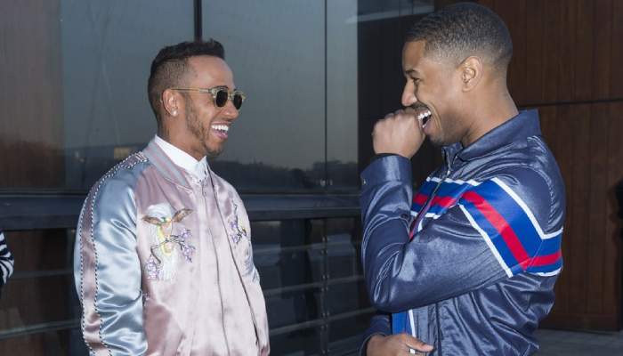 Lewis Hamilton meets Michael B. Jordan in favourite city post-F1 season