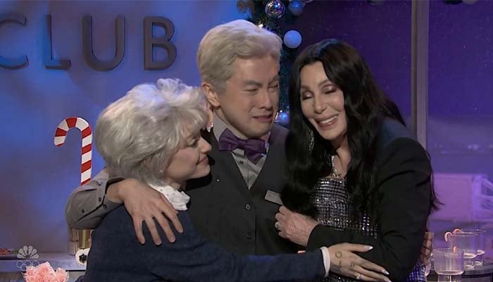 Bowen Yang bursts into tears in SNL farewell as Cher and Ariana Grande comfort him
