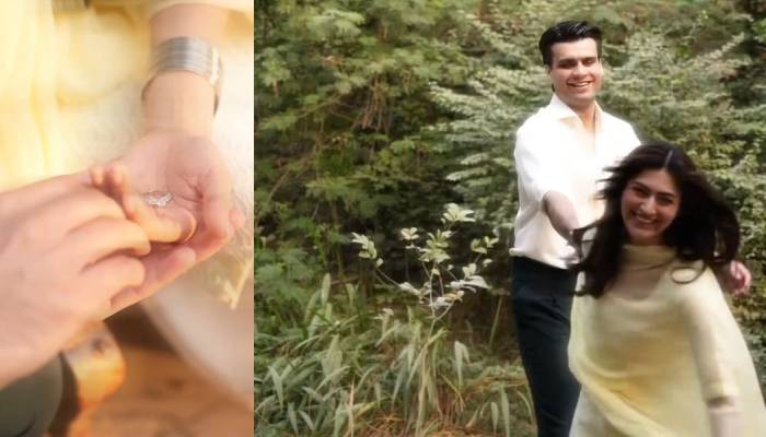 Hina Afridi, Taimoori surprise fans with vintage-style engagement reveal