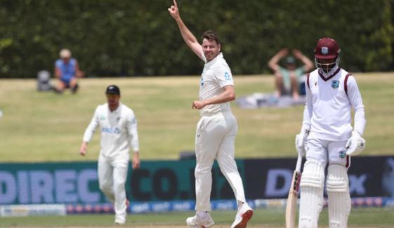 تیسرا ٹیسٹ: نیوزی لینڈ کی ویسٹ انڈیز کو 323 رنز سے شکست، سیریز 0-2 سے جیت لی