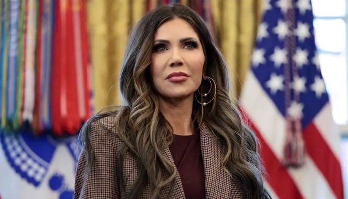 امریکی وزیر برائے ہوم لینڈ سیکیورٹی کرسٹی نوئم—تصویر بشکریہ غیر ملکی میڈیا