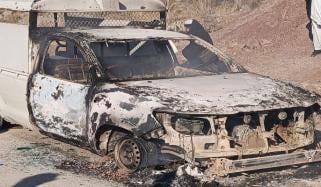 کرک: پولیس موبائل پر فائرنگ، 5 اہلکار شہید