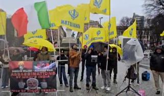 اٹلی: میلان میں سکھ فار جسٹس کا بھارتی قونصل خانے کے سامنے احتجاجی مظاہرہ