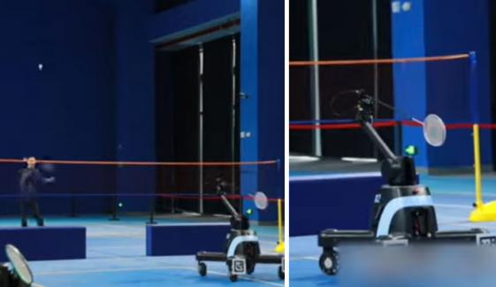 بیڈمنٹن کھیلنے والے چینی روبوٹ نے ورلڈ ریکارڈ بنادیا