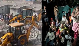 بھارت: مسلمانوں کے سیکڑوں گھر مسمار، بے گھر افراد سخت سردی میں سڑک پر رہنے پر مجبور 