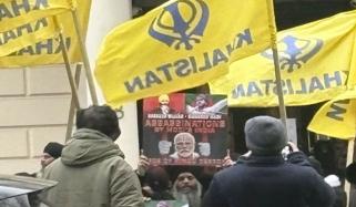 برطانیہ: سکھ رہنماؤں کے بنگلادیشی ہائی کمیشن کے باہر جمع ہو کر بھارت کیخلاف نعرے