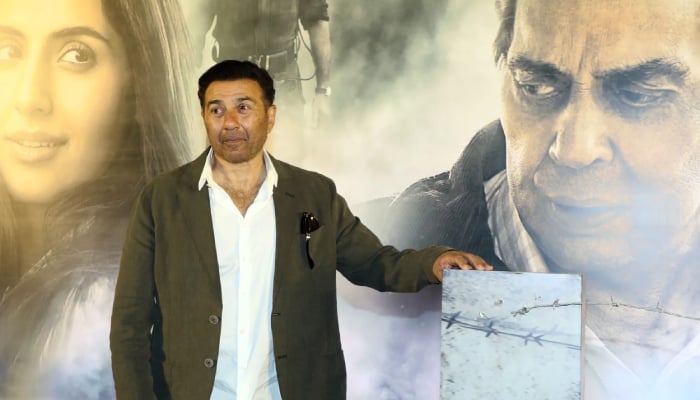 Sunny Deol appears somber at late Dharmendra’s final film ‘Ikkis’ screening