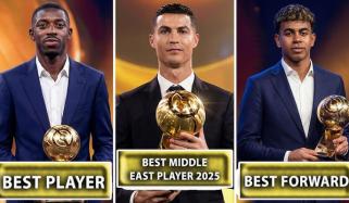 رونالڈو مڈل ایسٹ کے بہترین کھلاڑی قرار