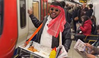 لندن کی ٹرین میں بھارتی شخص کی سموسے بیچتے ویڈیو وائرل