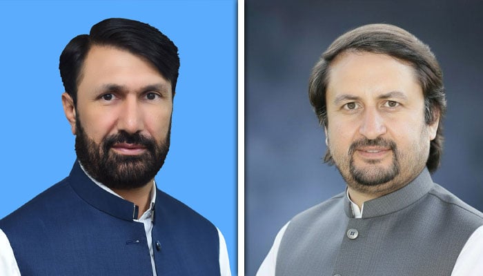 ڈاکٹر امجد اور صاحبزادہ صبغت اللّٰہ — فائل فوٹو