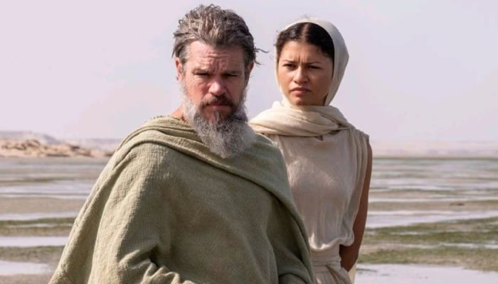 Zendaya alongside Matt Damon in The Odyssey