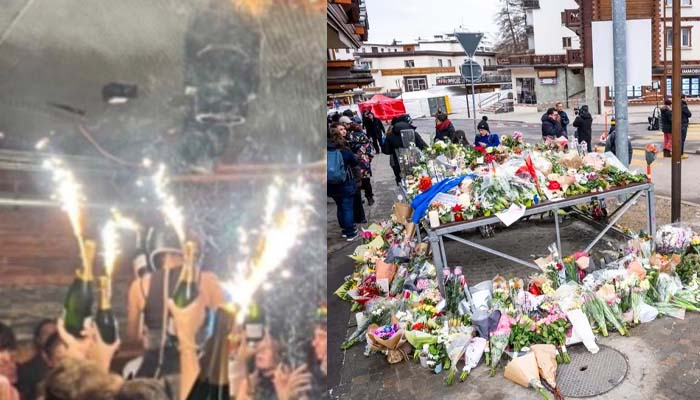 Swiss authorities break silence after bar videos show sparklers on champagne bottles