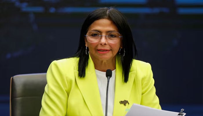 وینزویلا کی نائب صدر ڈیلسی روڈریگز—تصویر بشکریہ غیر ملکی میڈیا