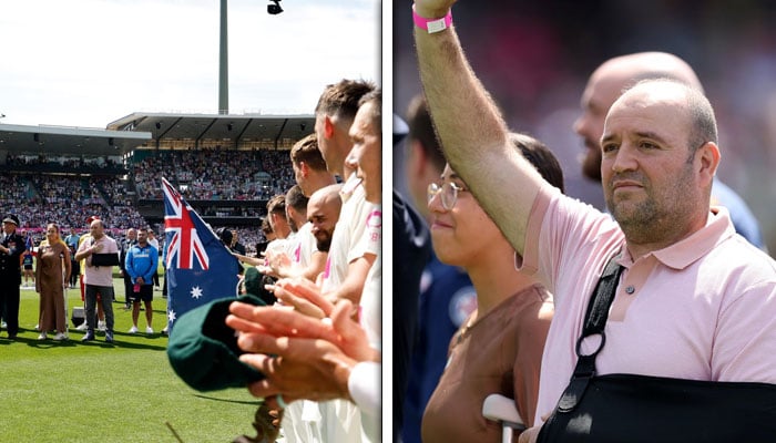 ایشیز سیریز کا آخری ٹیسٹ، پہلے روز کھیل سے قبل سڈنی واقعے کے ہیروز کو خراج تحسین پیش کیا گیا