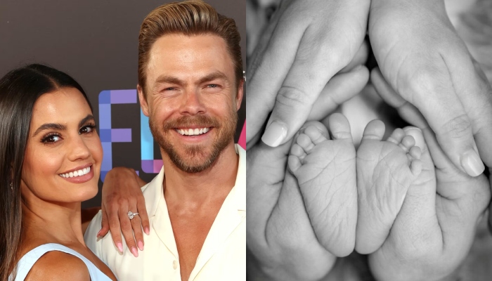Derek Hough welcomes first baby with wife Hayley Erbert