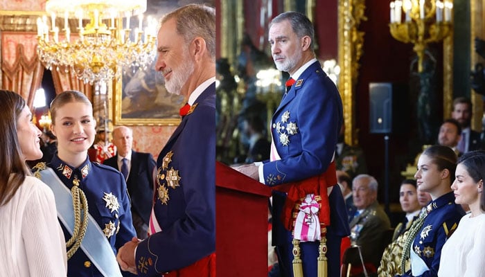 King Felipe honors daughter Princess Leonor at Military Easter celebration