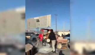 کوئٹہ میں ڈرائیور نے اپنے رکشے کو آگ لگا دی