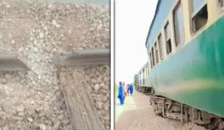 نصیرآباد میں ریلوے ٹریک پر دھماکا