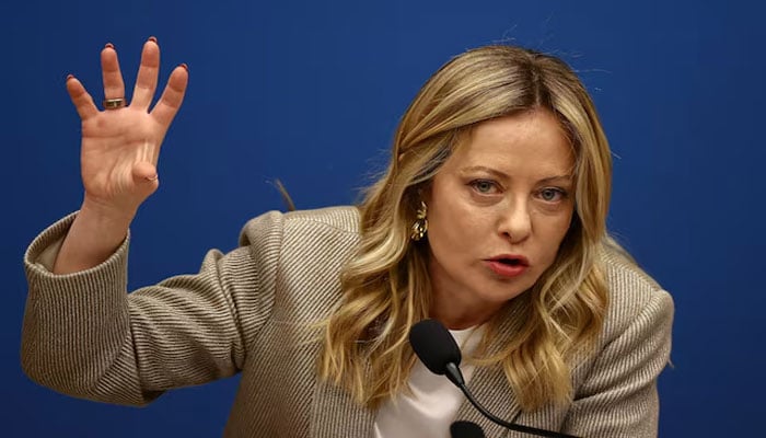 اطالوی وزیرِاعظم جارجیا میلونی۔