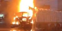 کراچی:ایف بی ایریا میں ٹریلر کی آگ بجھادی گئی