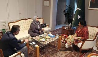 پاکستانی سفیر سعدیہ الطاف قاضی کی قطری سفارتی مشن کی سربراہ سے ملاقات