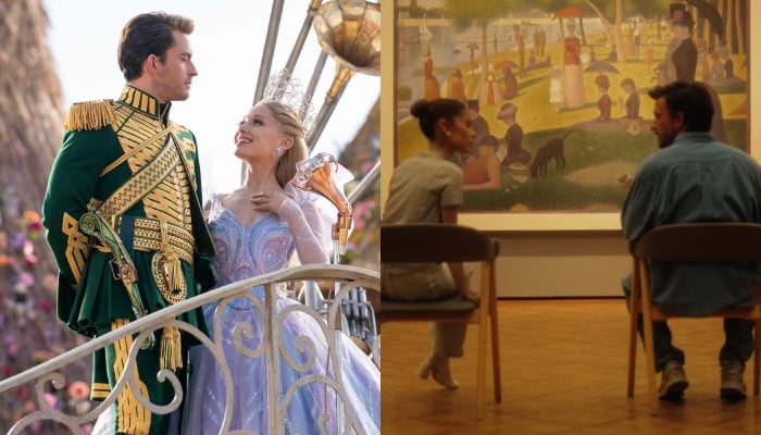 Ariana Grande, Jonathan Bailey drop 1st BTS of Sunday in the Park with George