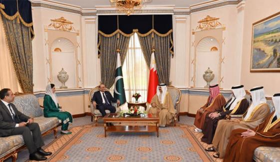 صدر زرداری کی بحرین کے شاہ حمد بن عیسیٰ سے ملاقات، دو طرفہ تعلقات کے فروغ پر اتفاق