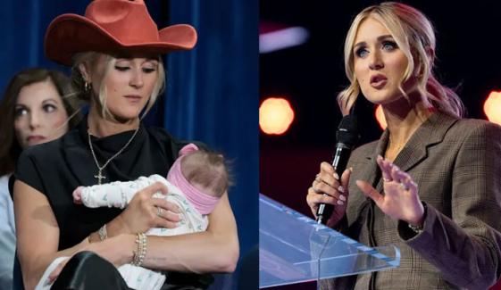 امریکی خاتون نومولود بیٹی کو بلٹ پروف کمبل میں لپیٹنے پر مجبور