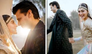 حنا آفریدی اور تیمور اکبر کی مہندی کی دلکش تصاویر وائرل