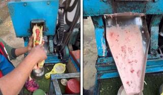  اسٹرابیری ملا گنے کا جوس سوشل میڈیا پر وائرل 