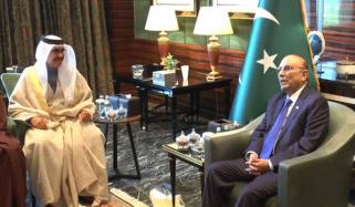 صدر زرداری اور بحرینی وزیر داخلہ کی ملاقات، سیکیورٹی تعاون پر تبادلہ خیال
