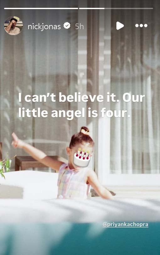 Priyanka Chopra drops sweet photo from daughter Malti’s 4th birthday bash