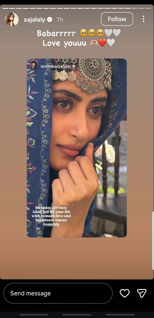 Sajal Aly marks 32nd birthday, celebrities extend wishes on Instagram