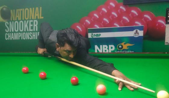 نیشنل اسنوکر: ٹاپ کھلاڑی براہ راست پری کوارٹر فائنل میں پہنچ گئے