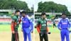 انڈر 19 ورلڈ کپ میچ، بنگلادیش، بھارت کی ٹیموں کے کپتانوں نے ٹاس کے وقت ہاتھ نہیں ملایا