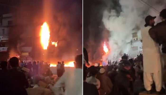 کراچی: ایم اے جناح روڈ پر شاپنگ پلازہ میں آتشزدگی، 6 افراد جاں بحق
