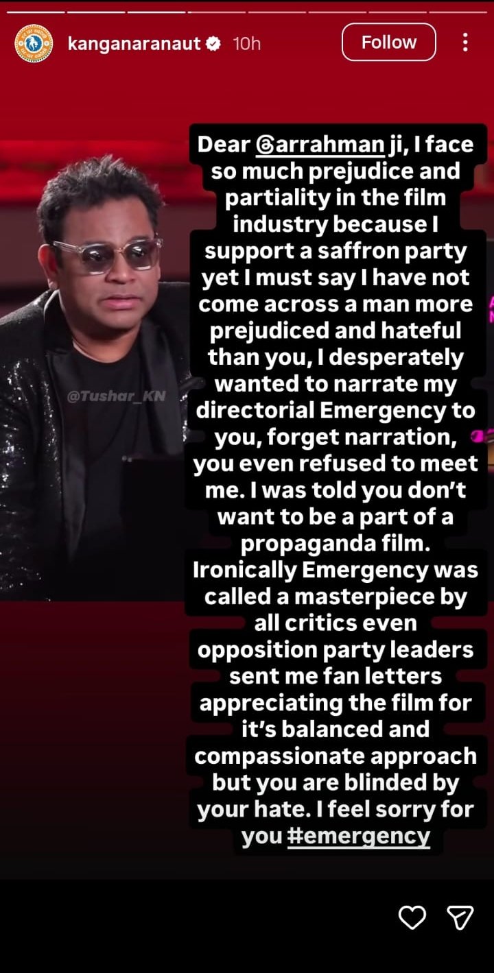 Picture Credit: Kangana Ranaut / Instagram