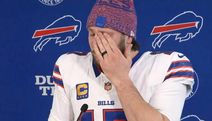 Josh Allen bursts into tears after Bills’ seventh straight playoff exit