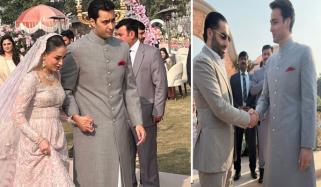 جنید صفدر اور دلہن کا ولیمے میں خوبصورت انداز 