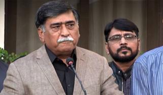 مہاجر قومی موومنٹ کے سربراہ آفاق احمد گل پلازا پہنچ گئے، تاجروں سے اظہار افسوس