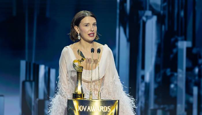 Millie Bobby lights up as she wins Personality of the Year at Joy Awards