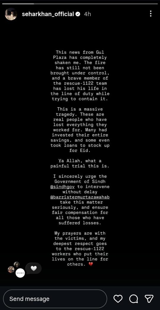 Picture Credit: Sehar Khan/ Instagram