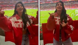نورا فتحی کا مراکش کے فٹبال اسٹیڈیم میں اپنے گانے پر ڈانس، ویڈیو وائرل