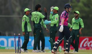 آئی سی سی، انڈر 19 ورلڈ کپ، پاکستان کیخلاف اسکاٹ لینڈ 187 رنز پر ڈھیر