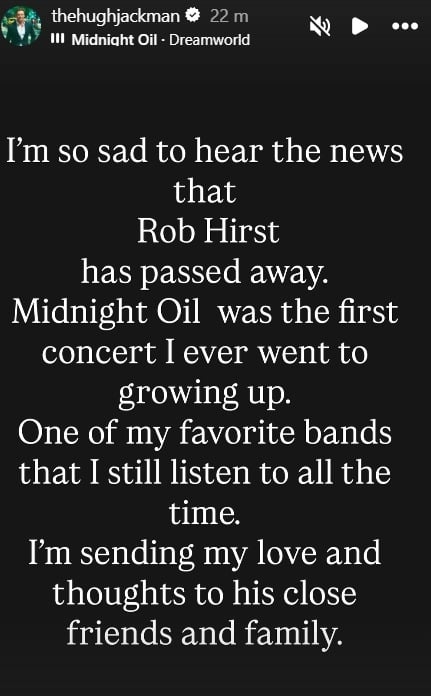 picture credit: Hugh Jackman/ Instagram