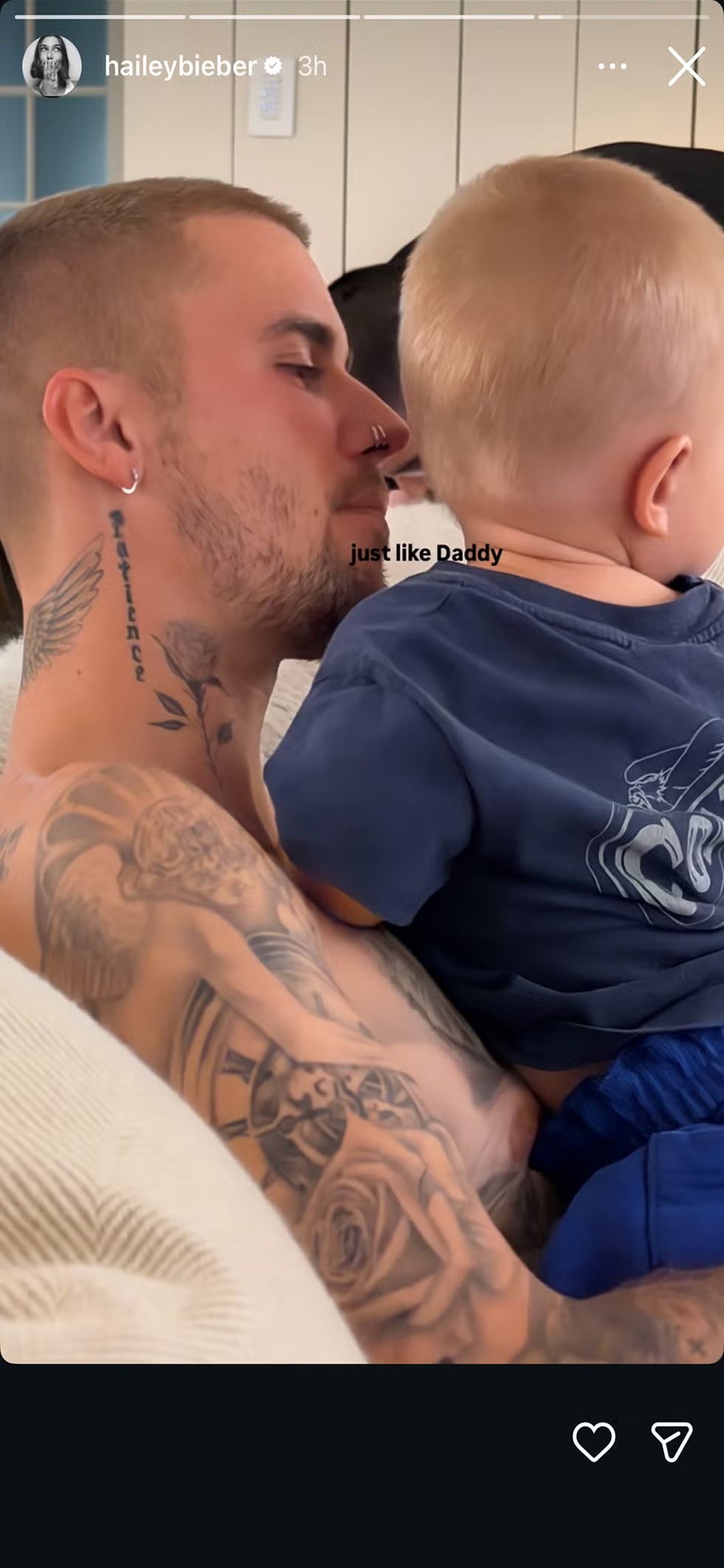Hailey Bieber offers sweet glimpse of family life