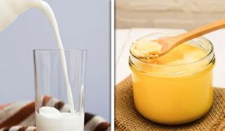 گرم دودھ میں دیسی گھی ڈال کر پینے کے فوائد