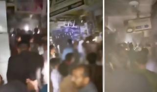 گل پلازا میں آگ لگنے کے دوران لوگوں کے باہر کا راستہ تلاش کرنے کی ویڈیو سامنے آگئی